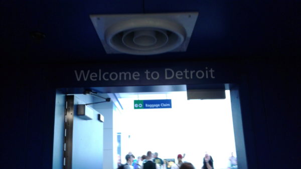 Entering Detroit